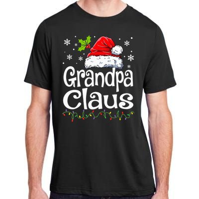 Grandpa Claus Christmas Lights Pajama Family Adult ChromaSoft Performance T-Shirt