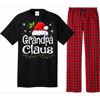 Grandpa Claus Christmas Lights Pajama Family Pajama Set