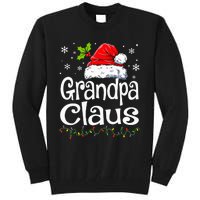 Grandpa Claus Christmas Lights Pajama Family Tall Sweatshirt