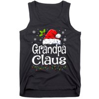 Grandpa Claus Christmas Lights Pajama Family Tank Top