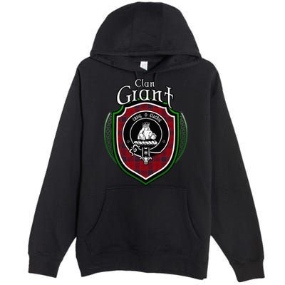 Grant Clan Crest Scottish Clan Grant Family Crest Badge Premium Pullover Hoodie