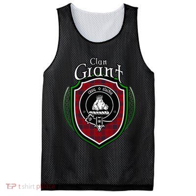 Grant Clan Crest Scottish Clan Grant Family Crest Badge Mesh Reversible Basketball Jersey Tank