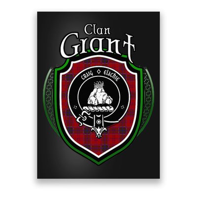 Grant Clan Crest Scottish Clan Grant Family Crest Badge Poster
