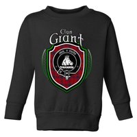 Grant Clan Crest Scottish Clan Grant Family Crest Badge Toddler Sweatshirt