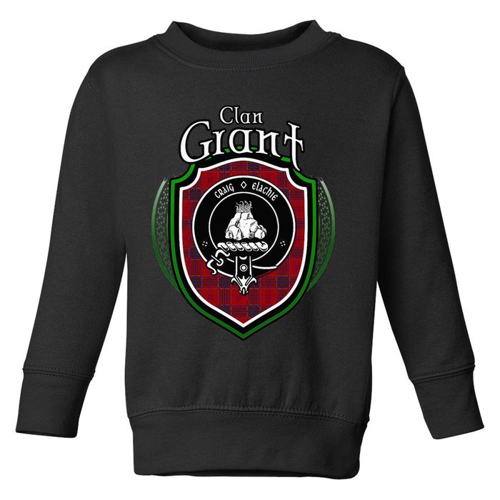 Grant Clan Crest Scottish Clan Grant Family Crest Badge Toddler Sweatshirt
