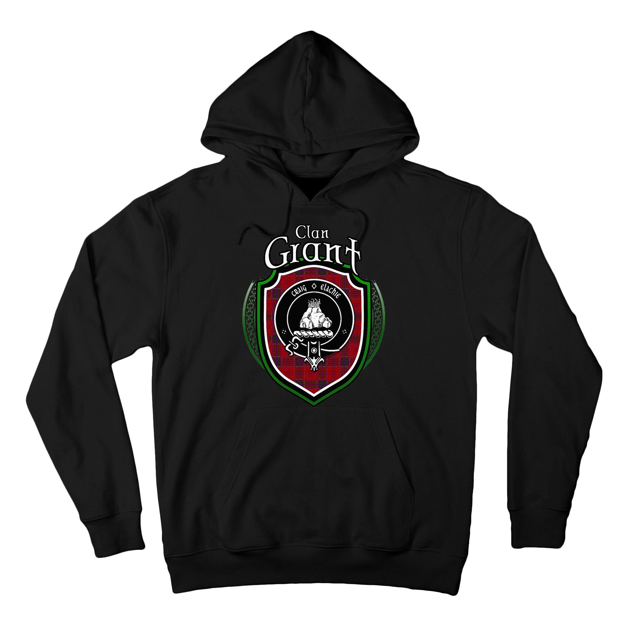 Grant Clan Crest Scottish Clan Grant Family Crest Badge Tall Hoodie