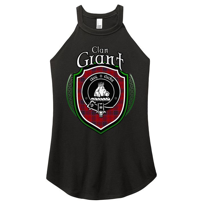 Grant Clan Crest Scottish Clan Grant Family Crest Badge Women's Perfect Tri Rocker Tank