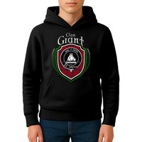 Grant Clan Crest Scottish Clan Grant Family Crest Badge Kids Hoodie