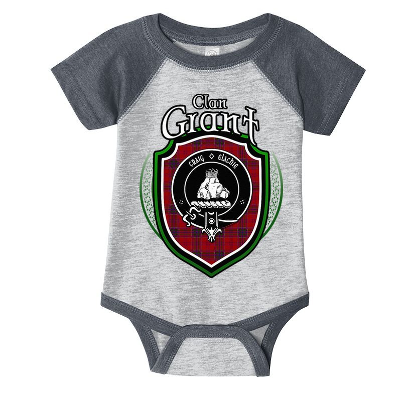Grant Clan Crest Scottish Clan Grant Family Crest Badge Infant Baby Jersey Bodysuit