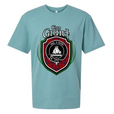 Grant Clan Crest Scottish Clan Grant Family Crest Badge Sueded Cloud Jersey T-Shirt