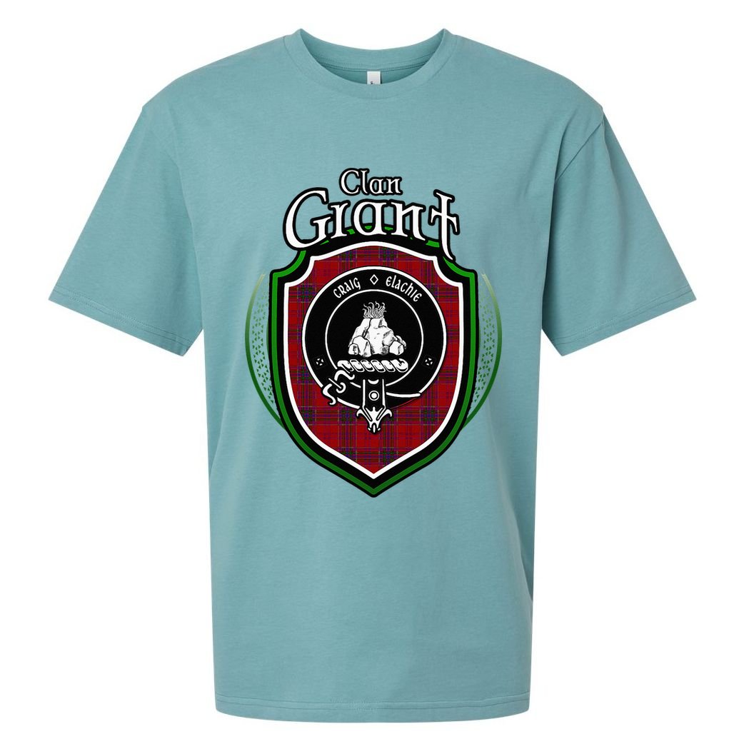 Grant Clan Crest Scottish Clan Grant Family Crest Badge Sueded Cloud Jersey T-Shirt