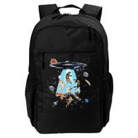Galaxy Cat Cat UFO Funny Cat Cat Graphic Cat Owner Daily Commute Backpack
