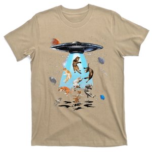 Galaxy Cat Cat UFO Funny Cat Cat Graphic Cat Owner T-Shirt