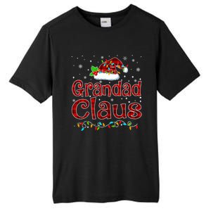 Grandad Claus Christmas Pajama Matching Family Xmas Lights Gift Tall Fusion ChromaSoft Performance T-Shirt