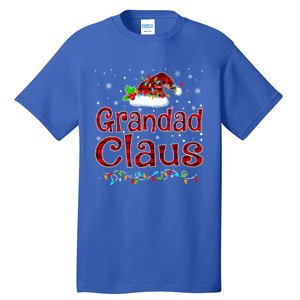 Grandad Claus Christmas Pajama Matching Family Xmas Lights Gift Tall T-Shirt