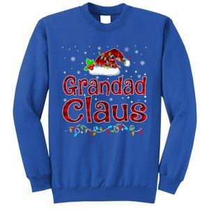 Grandad Claus Christmas Pajama Matching Family Xmas Lights Gift Tall Sweatshirt