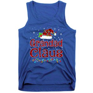 Grandad Claus Christmas Pajama Matching Family Xmas Lights Gift Tank Top