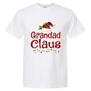 Grandad Claus Christmas Pajama Matching Family Xmas Lights Gift Garment-Dyed Heavyweight T-Shirt