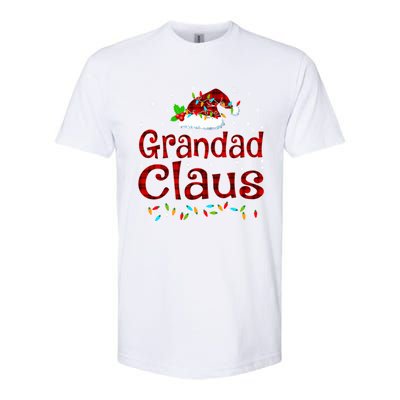 Grandad Claus Christmas Pajama Matching Family Xmas Lights Gift Softstyle CVC T-Shirt