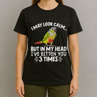 Green Cheek Conure Parrot Bird Conure T-Shirt