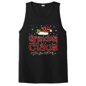 Grandma Claus Christmas Pajama Matching Family Xmas Lights Gift PosiCharge Competitor Tank