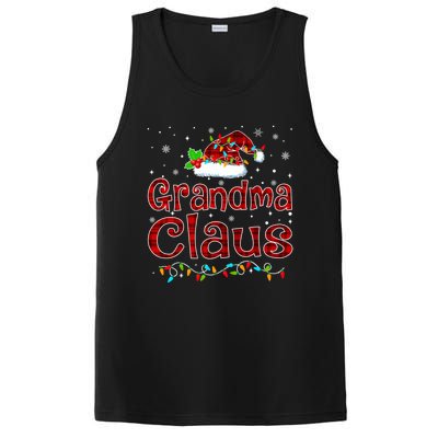 Grandma Claus Christmas Pajama Matching Family Xmas Lights Gift PosiCharge Competitor Tank