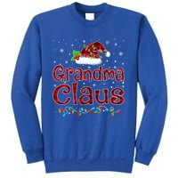 Grandma Claus Christmas Pajama Matching Family Xmas Lights Gift Sweatshirt