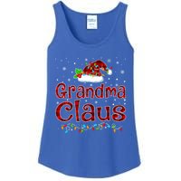 Grandma Claus Christmas Pajama Matching Family Xmas Lights Gift Ladies Essential Tank