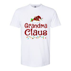 Grandma Claus Christmas Pajama Matching Family Xmas Lights Gift Softstyle CVC T-Shirt