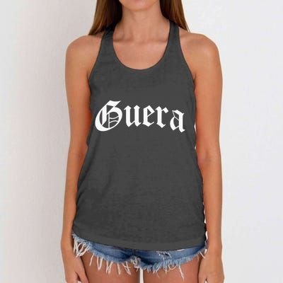 Guera Chola Chicana Mexican American Pride Hispanic Latina Women's Knotted Racerback Tank