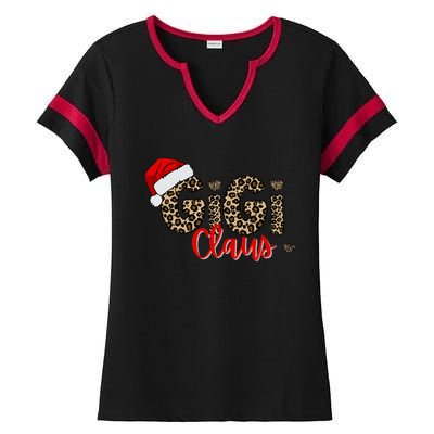 Gigi Claus Christmas Ladies Halftime Notch Neck Tee