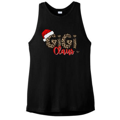 Gigi Claus Christmas Ladies PosiCharge Tri-Blend Wicking Tank