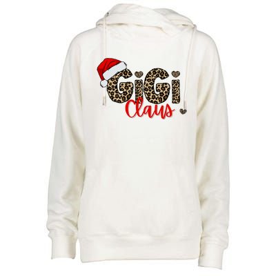 Gigi Claus Christmas Womens Funnel Neck Pullover Hood