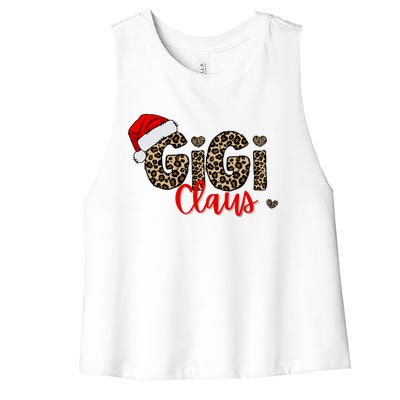 Gigi Claus Christmas Women's Racerback Cropped Tank