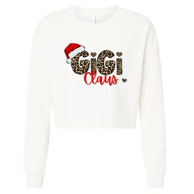 Gigi Claus Christmas Cropped Pullover Crew