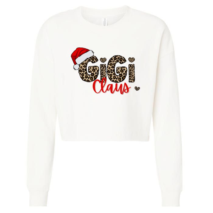 Gigi Claus Christmas Cropped Pullover Crew