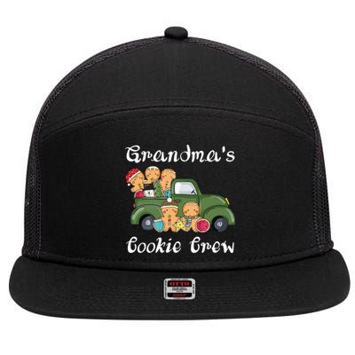 GrandmaS Cookie Crew 7 Panel Mesh Trucker Snapback Hat