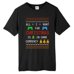 Game Currency Christmas Holiday Video Game Funny Tall Fusion ChromaSoft Performance T-Shirt