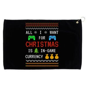 Game Currency Christmas Holiday Video Game Funny Grommeted Golf Towel