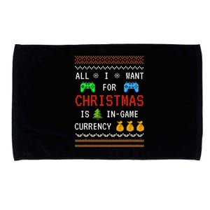 Game Currency Christmas Holiday Video Game Funny Microfiber Hand Towel