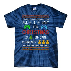 Game Currency Christmas Holiday Video Game Funny Tie-Dye T-Shirt