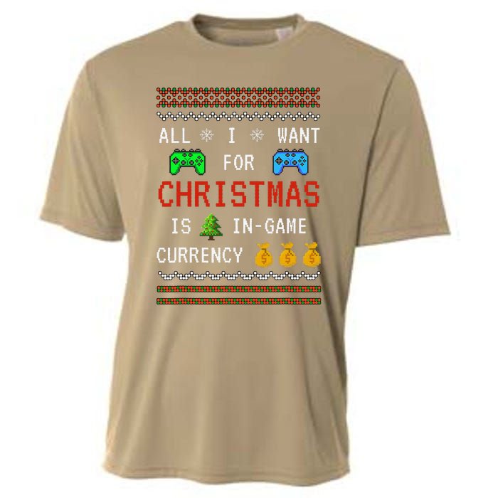 Game Currency Christmas Holiday Video Game Funny Cooling Performance Crew T-Shirt