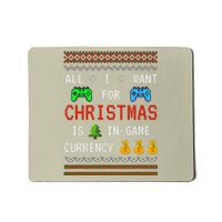 Game Currency Christmas Holiday Video Game Funny Mousepad