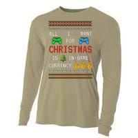 Game Currency Christmas Holiday Video Game Funny Cooling Performance Long Sleeve Crew