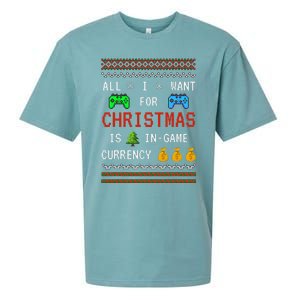 Game Currency Christmas Holiday Video Game Funny Sueded Cloud Jersey T-Shirt