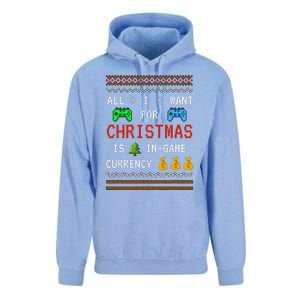 Game Currency Christmas Holiday Video Game Funny Unisex Surf Hoodie