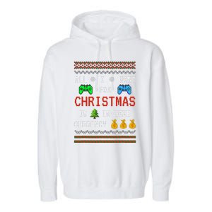 Game Currency Christmas Holiday Video Game Funny Garment-Dyed Fleece Hoodie