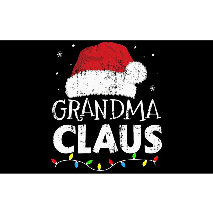 Grandma claus christmas lights matching family xmas pajama Bumper Sticker