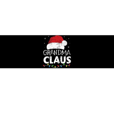 Grandma claus christmas lights matching family xmas pajama Bumper Sticker