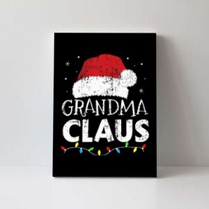 Grandma claus christmas lights matching family xmas pajama Canvas